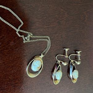 Vintage necklace and earrings